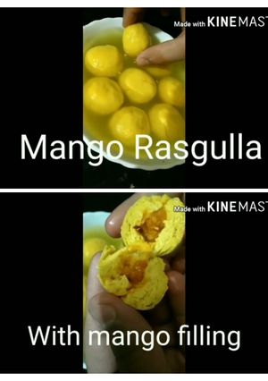 मैंगो छैना रसगुल्ला (Mango chena rasgulla recipe in hindi) रेसिपी मुख्य फोटो