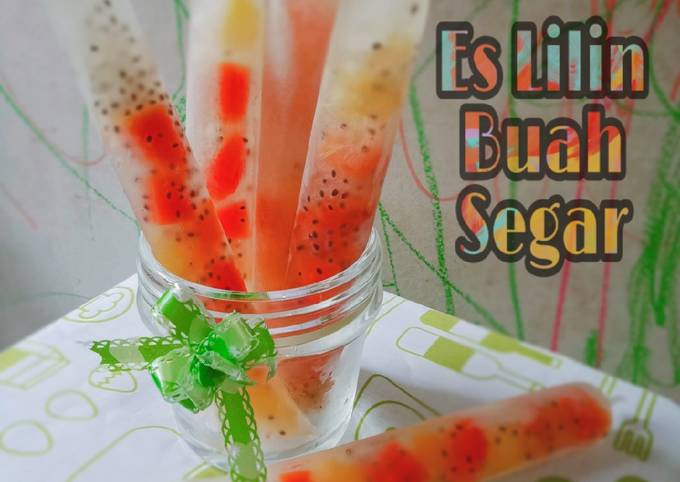 Resep Es Lilin Buah Segar Oleh Mamaraffiyya Cookpad