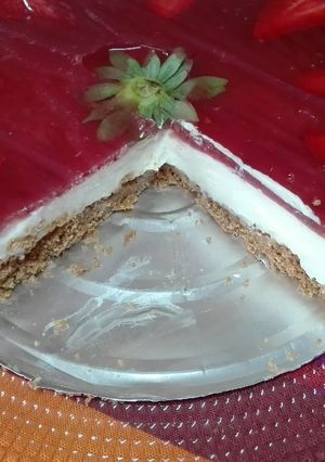 Foto principal de Tarta de queso sin horno, hecha en Thermomix