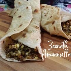 A picture of Moong Sprouts Wraps.