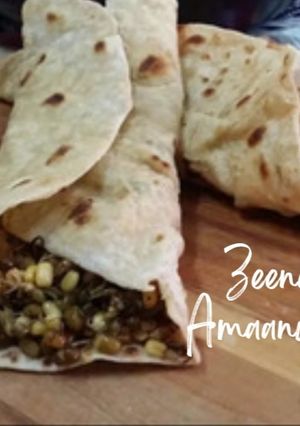A picture of Moong Sprouts Wraps.
