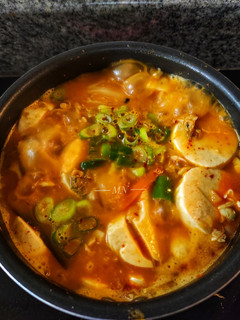 Foto resep Sup kerang kimchi tahu(Sundubu Jjigae)