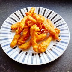 Potato finger fritters A picture of Potato finger fritters.