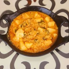 A picture of Curd aloo.