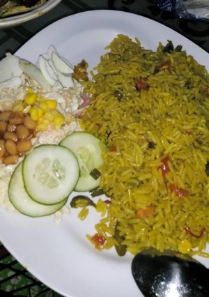 A picture of Jollof rice.