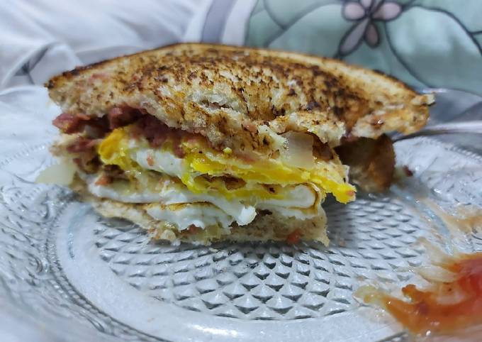 Resep: #4 Roti Telur Kornet 🍞 Praktis