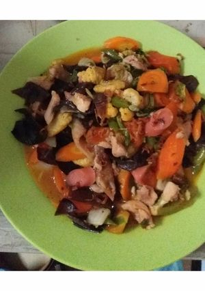 Foto resep Capjay Sayur Ayam Jamur Simple