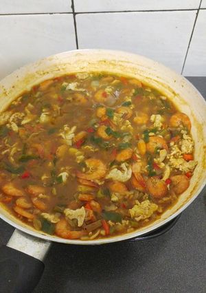 Foto resep Sruput udang kuah mentega