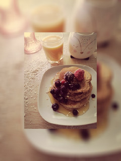 Una foto de Tortitas de avena y plátano