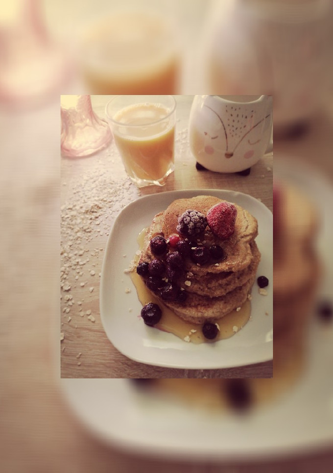 Una foto de Tortitas de avena y plátano