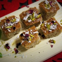 A picture of Basbousa.