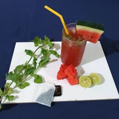 Watermelon iced tea A picture of Watermelon iced tea.