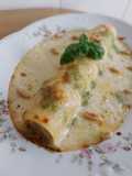 Macrocanelón de pollo a l'ast y portobellos (sin gluten)