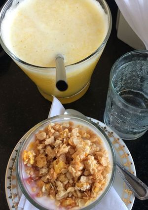 Una foto de Licuado de durazno