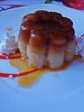 Flan de manzana