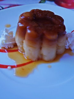 Una foto de Flan de manzana