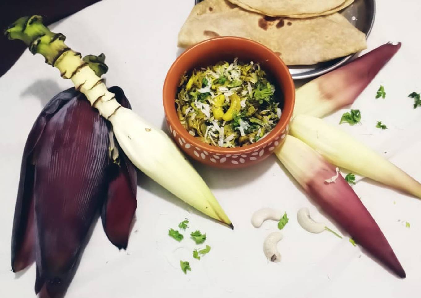 Banana flower stir fry