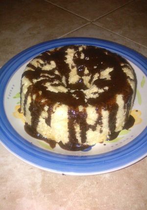 Una foto de Torta sin grasa en microondas