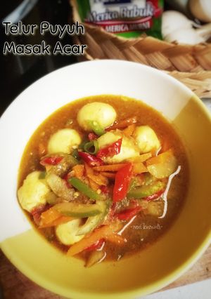 Foto resep Telur Puyuh Masak Acar
