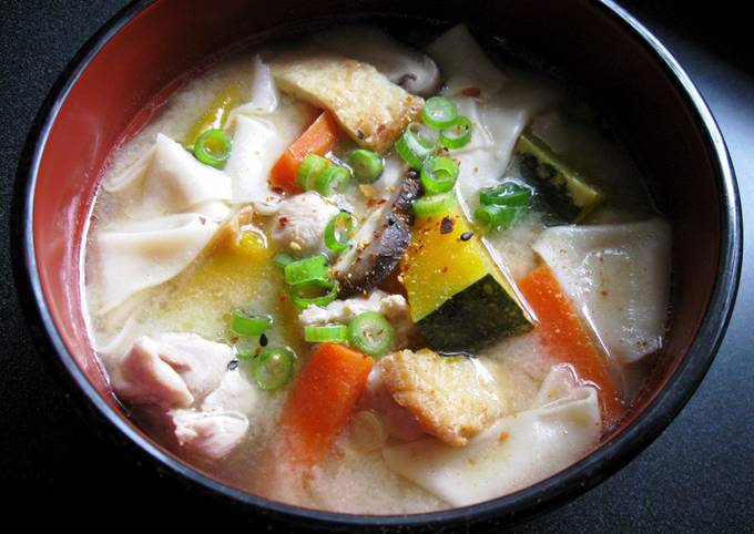 Dumpling Wrapper Miso Soup