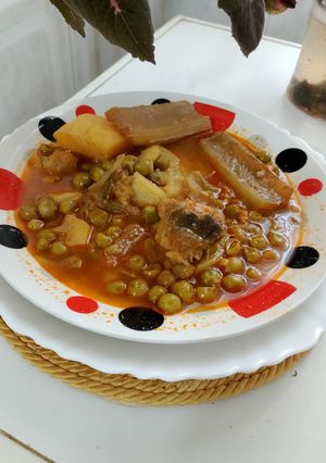 صورة لوصفة طبيخ بازيلاء مع الخضر