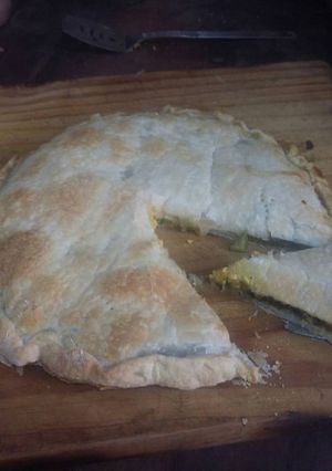 Una foto de Tarta de verduras completa