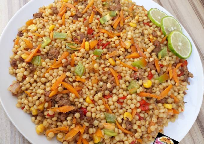 Steps to Make Gordon Ramsay Pearl Couscous (Plomb) Stir fry