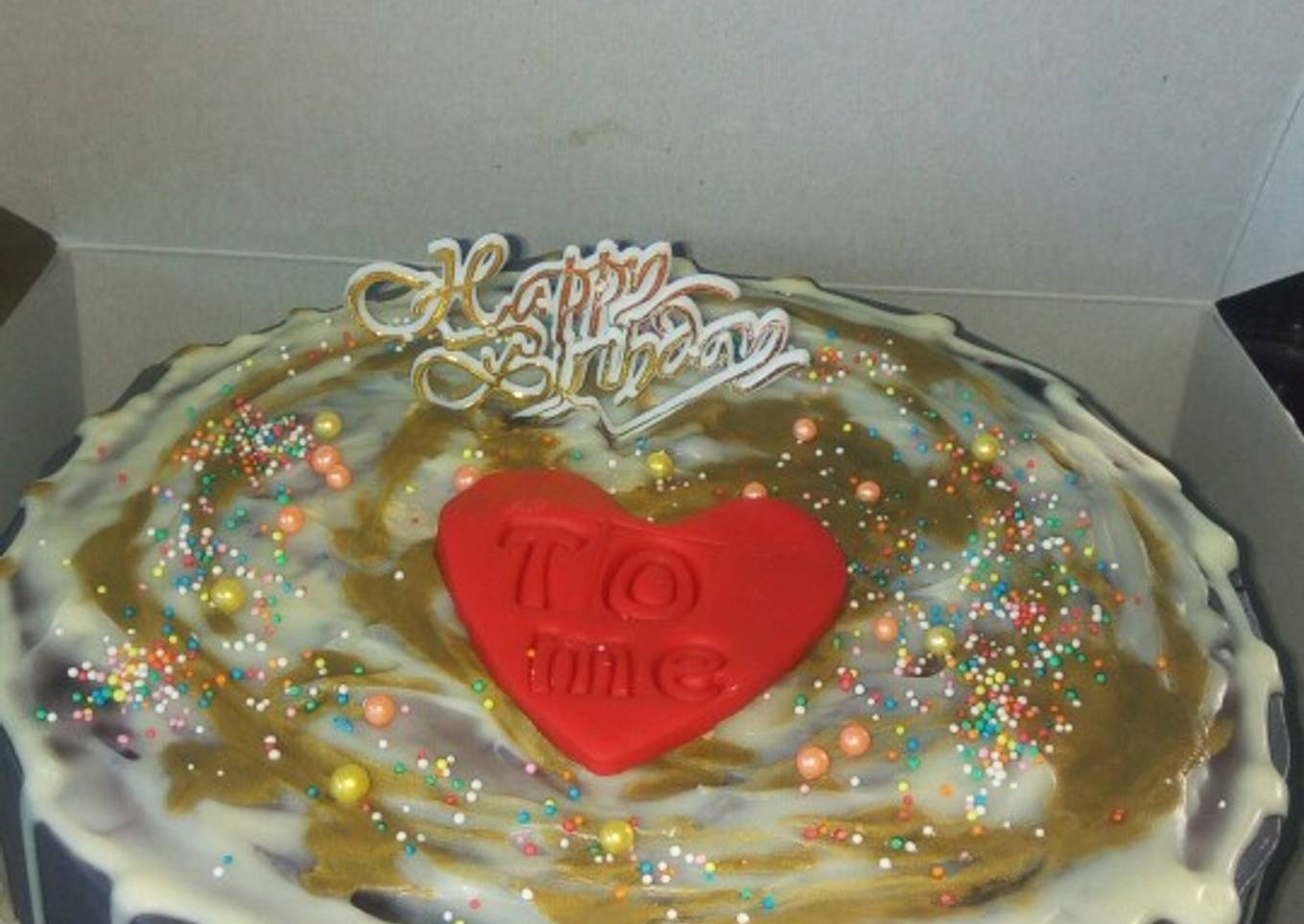Orange tutti-fruity cake