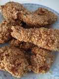 Ayam goreng tepung + oat