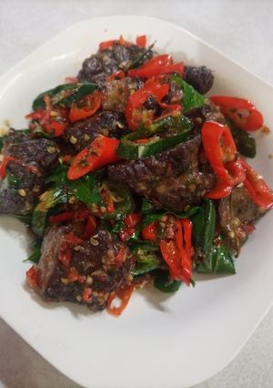 Foto resep Paru masak daun kari