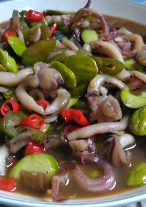 Foto resep Cumi Petai Saus Tiram