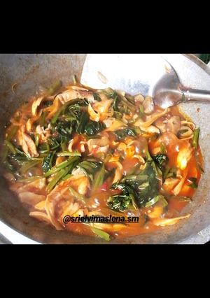 Foto resep Jamur tiram+kangkung terasi