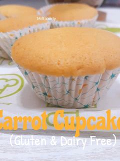 Foto resep Carrot Cupcake (Gluten&Dairy free)