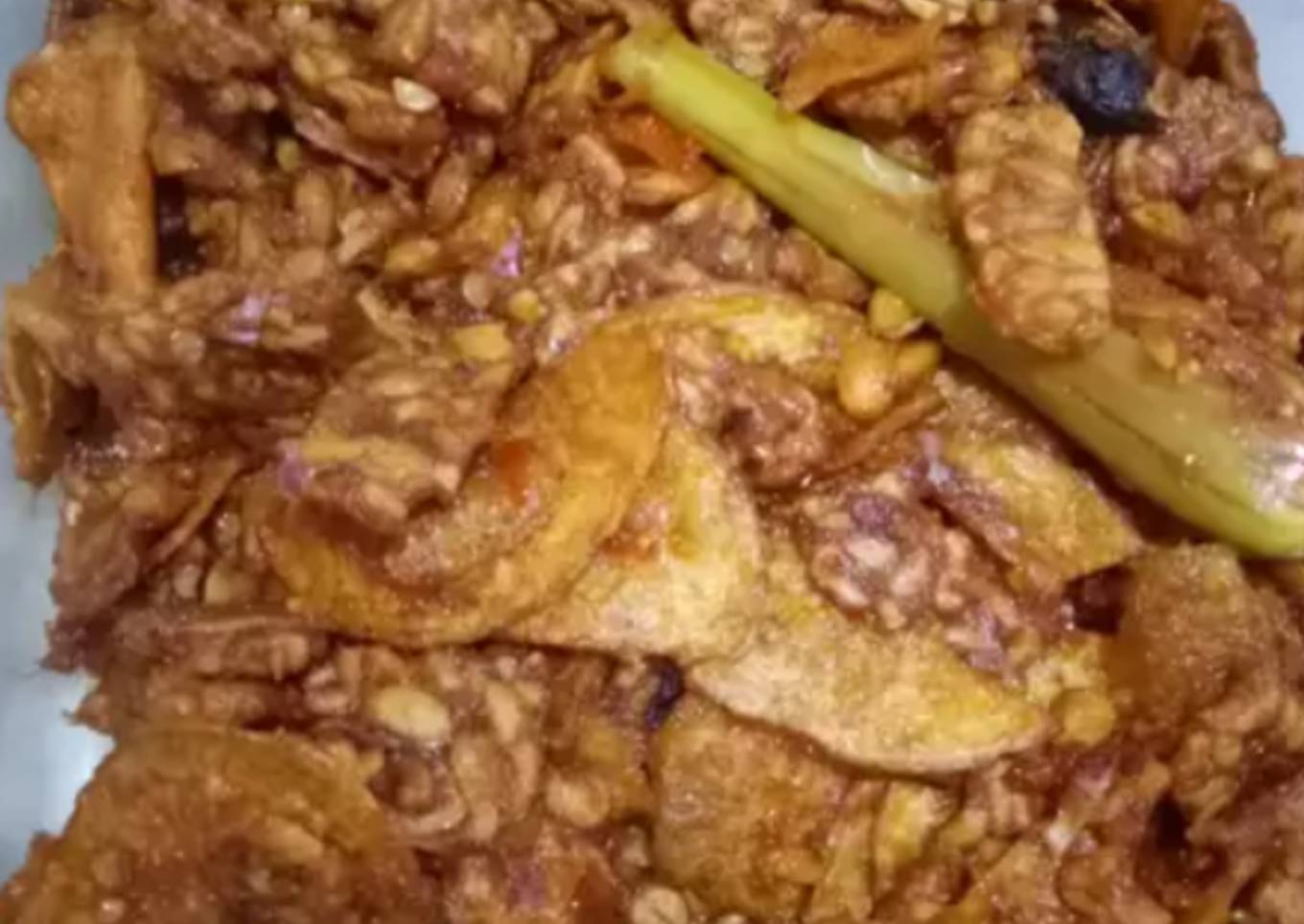 Kering tempe kentang manis pedas