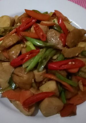 Foto resep Tumisan sayur dan pentol bakso