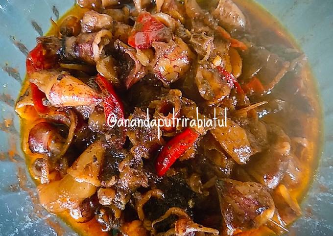 Tumis Cumi Bumbu Hitam