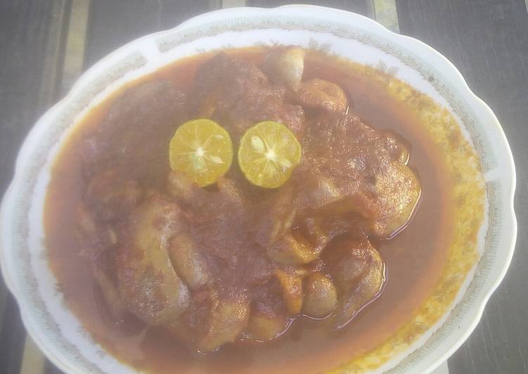 Cara Membuat Hati ayam masak habang yang simpel