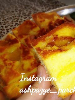 عکسی از دستور کیک زردآلو بدون فر 🌸