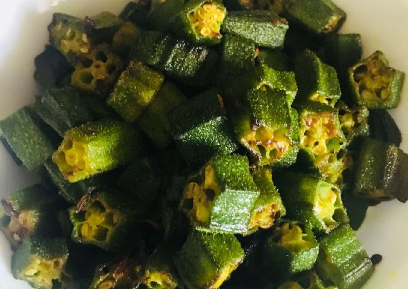 Okra stir fry