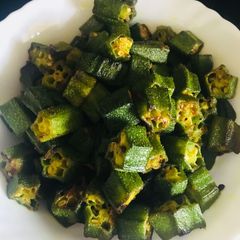 A picture of Okra stir fry.