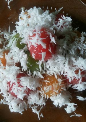 Foto resep Klepon singkong pelangi