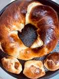 PAN ROSCA 🥯🧉🍩🧉RELLENO 1)MEMBRILLO Y COCO— RELLENO 2)PASAS DE UVA Y COCO—(MASA DULCE)🧉🍩🧉🥯🧉