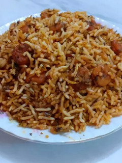 عکسی از دستور پلو میگو آبادانی