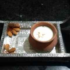 A picture of Hot badam kesar milk.