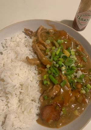 A picture of Chicken and Sausage Gumbo.