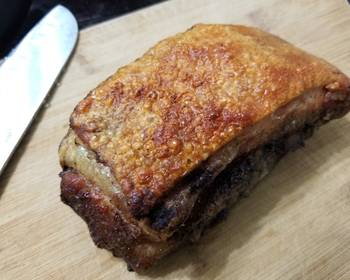 Update, Making Recipe Chinese Crispy Crackling roasted pork belly  Home Style