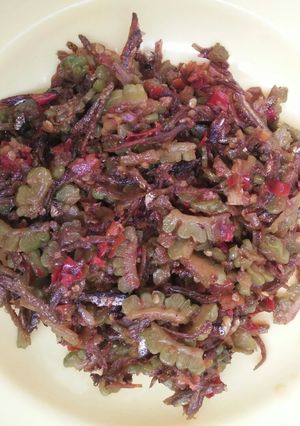 Foto resep Tumis pare anti pahit dan ikan teri