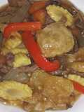 Daging Cah Jamur Kerecek (Kerupuk Kulit)