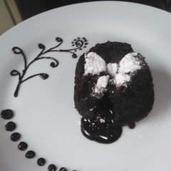 Molten lava cake A picture of Molten lava cake.