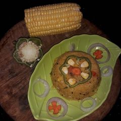 A picture of Mixed veg Daliya.
